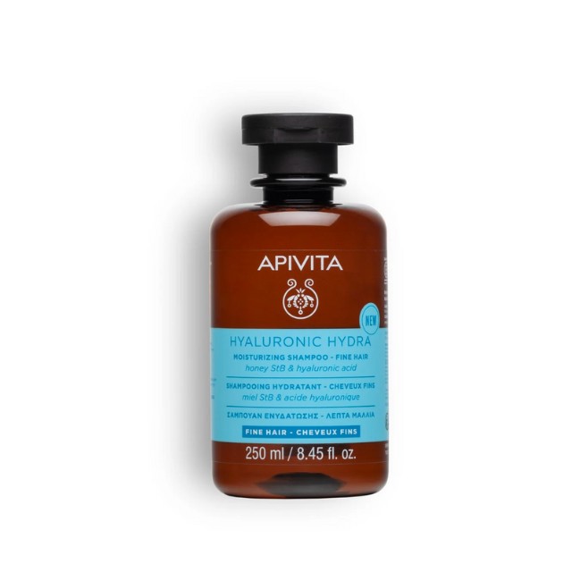 Apivita Hyaluronic Hydra Shampoo Fine Hair Σαμπουάν Ενυδάτωσης για Λεπτά Μαλλιά 250ml