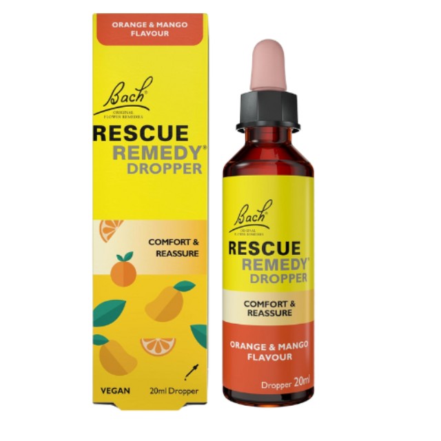 Power Health Bach Rescue Remedy Dropper Γεύση Πορτοκάλι & Μάνγκο 20ml