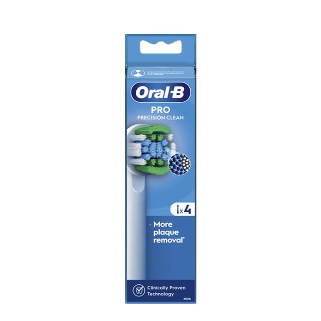 Oral-B Ανταλλακτικές Κεφαλές Precision Clean Ηλεκτρικής Οδοντόβουρτσας, 4 τεμάχια