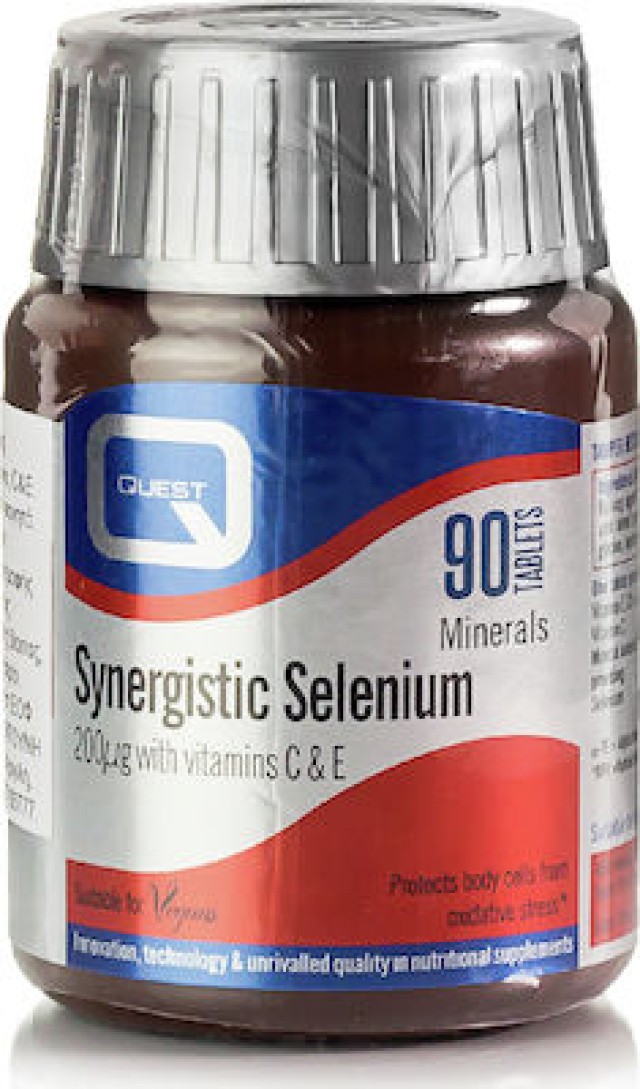 QUEST Synergistic Selenium 200μg with vitamins C & E, 90 tabs