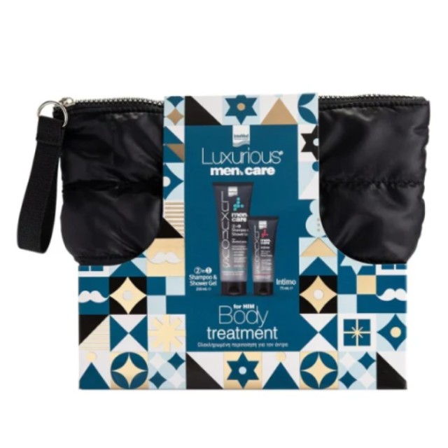 Intermed Luxurious Πακέτο Mens Care Πακέτο Σαμπουάν & Αφρόλουτρο 2σε1 250ml & Intimo 75ml & Νεσεσέρ