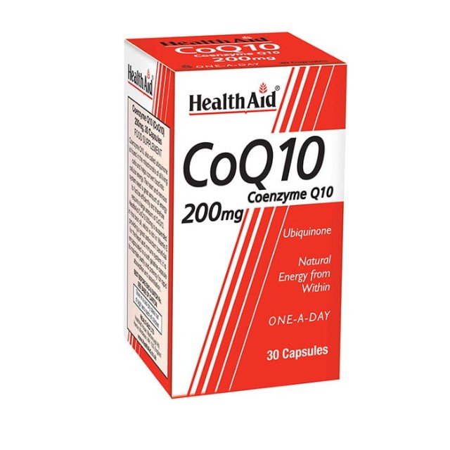 Health Aid CoQ10 200mg Συμπλήρωμα με Συνένζυμο Q10 30 Κάψουλες