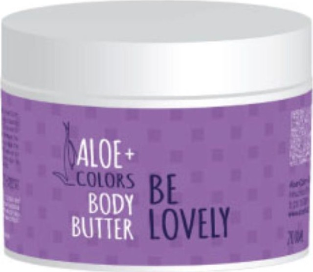 ALOE+ COLORS Be Lovely Body Butter, Κρέμα Σώματος με Άρωμα Καραμέλα & Πικραμύγδαλο 200ml