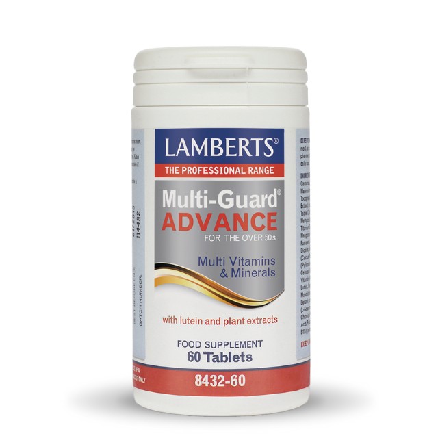 Lamberts Multi Guard Advance Πολυβιταμίνη Για Άτομα 50+ 60 Ταμπλέτες 8432-60