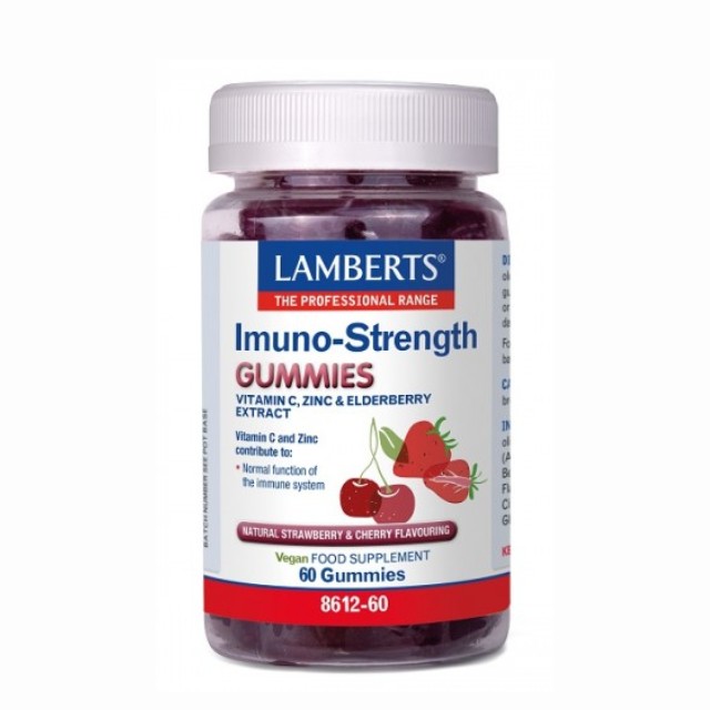 Lamberts Imuno-Strength Gummies με Φυσική Γεύση Κεράσι & Φράουλα 60 Ζελεδάκια