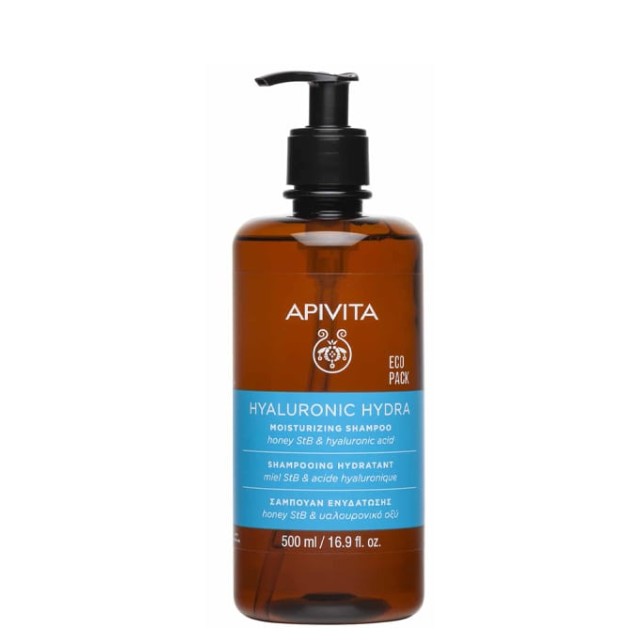 Apivita Hyaluronic Hydra Moisturizing Shampoo with Honey StB & Hyaluronic Acid 500ml