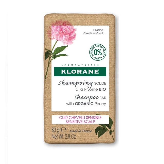 Klorane Shampoo Solido Pivoine Σαμπουάν Παιώνιας σε Μπάρα 80gr