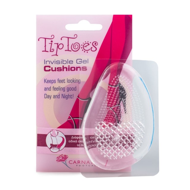 Vican Carnation TipToes Invisible Gel Cushions Διάφανοι & Απαλοί Πάτοι, 1 Ζεύγος