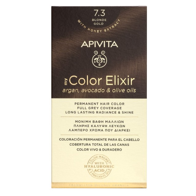 Apivita My Color Elixir Νο 7.3 Βαφή Μαλλιών Μόνιμη Ξανθό Μελί