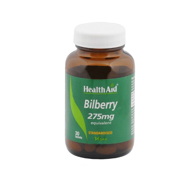 Health Aid Bilberry 275mg για Ενίσχυση Όρασης 30 ταμπλέτες
