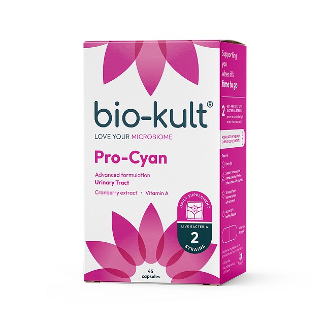 BIO-KULT Pro-Cyan Συμπλήρωμα Διατροφής Για Το Ουροποιητικό Advanced Multi- Action Formulation, 45 κάψουλες