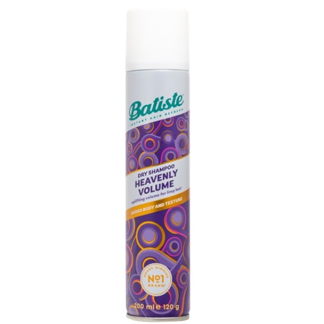 Batiste Dry Shampoo Heavenly Volume Ξηρό Σαμπουάν για Έξτρα Όγκο 200ml