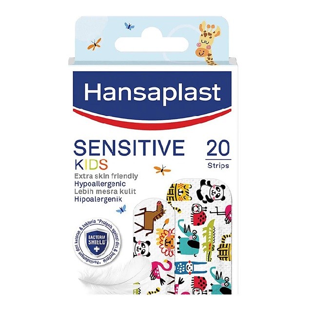Hansaplast Sensitive Kids Animals Αυτοκόλλητα Επιθέματα Για Παιδιά, 20τμχ