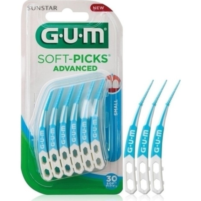 Gum Soft Picks Advanced Small, Μεσοδόντια Βουρτσάκια Μέγεθος Μικρό (649), 30τεμ