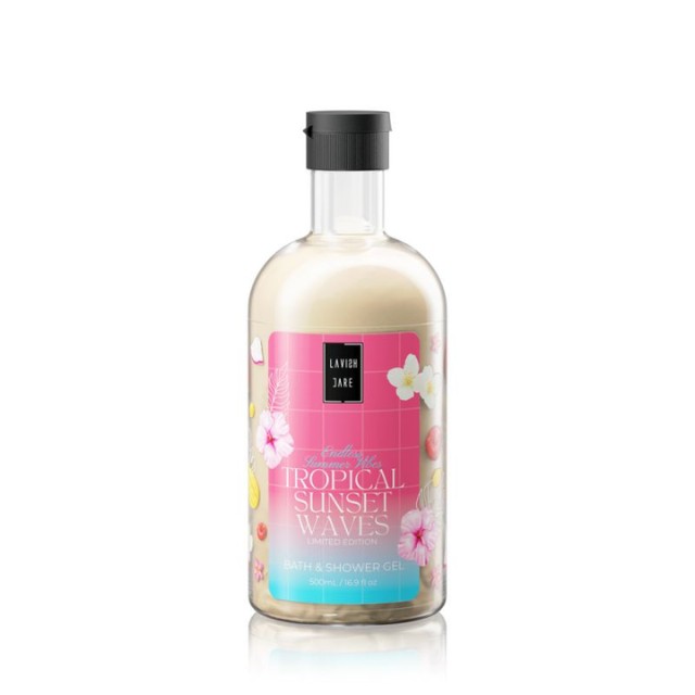 Lavish Care Bath & Shower Gel Tropical Sunset Waves Αφρόλουτρο Σώματος 500ml