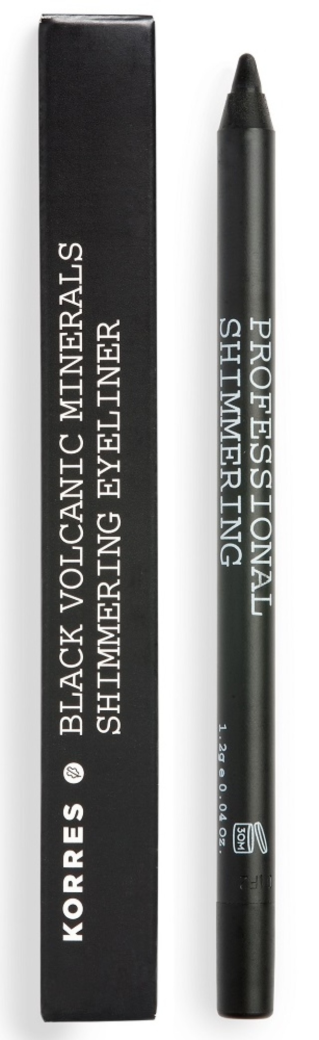 KORRES Volcanic Minerals Professional Shimmering Eyeliner 01 Black 1τμχ