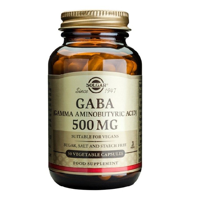 Solgar Gaba 500mg Συμπλήρωμα Διατροφής Για Ενίσχυση Του Νευρικού Συστήματος, 50 Κάψουλες