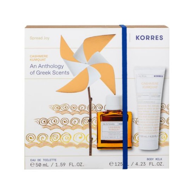 Korres Πακέτο Cashmere Kumquat Eau De Toilette Άρωμα 50ml & Body Milk 125ml