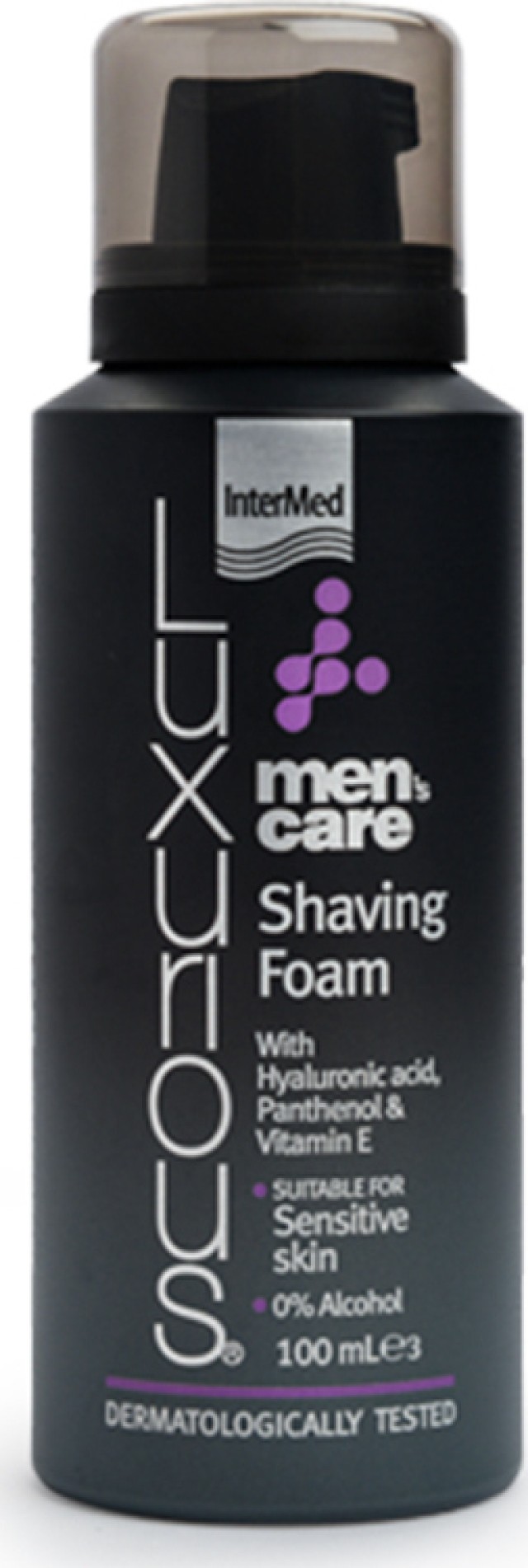 Intermed Luxurious Mens Care Shaving Foam, Πλούσιος Αφρός για Απαλό Ξύρισμα Χωρίς Ερεθισμούς 100ml