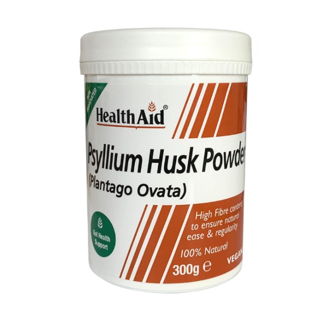 Health Aid Psyllium Husk Powder Φυτικές Ίνες για Δυσκοιλιότητα 300gr