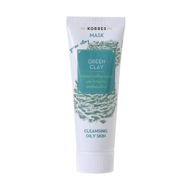 KORRES Mask Green Clay Μάσκα Καθαρισμού για Λιπαρές Επιδερμίδες, 18ml