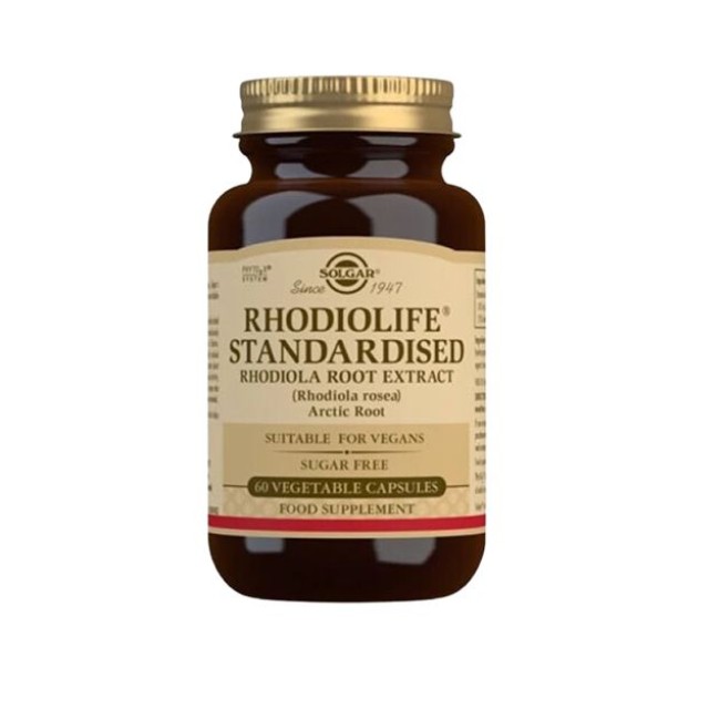 Solgar SFP Rhodiola Root Extract Συμπλήρωμα Διατροφής, 60 Φυτικές Κάψουλες