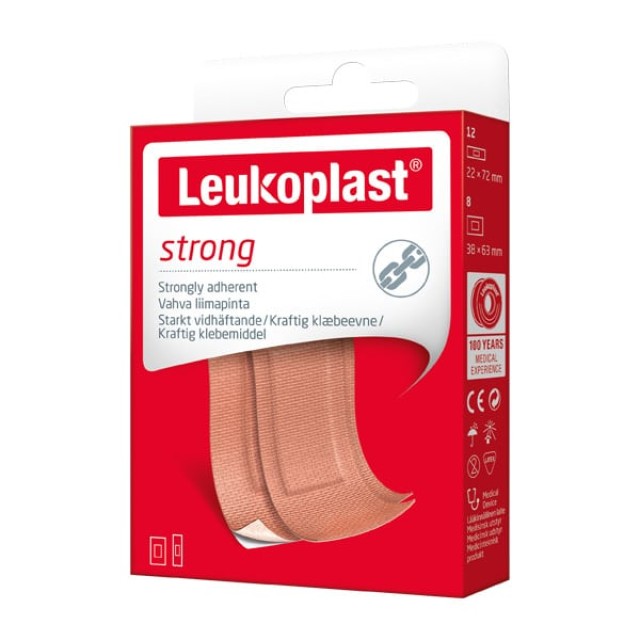 Leukoplast Professional Strong 2 μεγέθη (22mm X 72mm) + (38mm X 63mm)