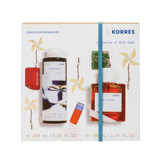 Korres Herbarium of Blue Sage Πακέτο Shower Gel 250ml & Eau De Toilette 50ml
