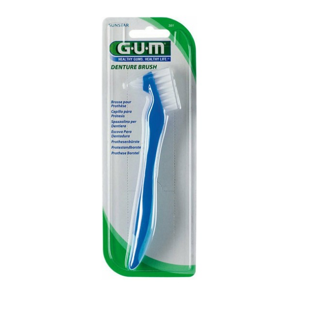 Gum Denture Brush (201) Μπλε Οδοντόβουρτσα για τεχνητή οδοντοστοιχία, 1τμχ