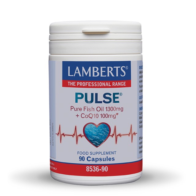 Lamberts Pulse Pure Fish Oil 1300mg & CoQ10 100mg 90 Κάψουλες 8536-90