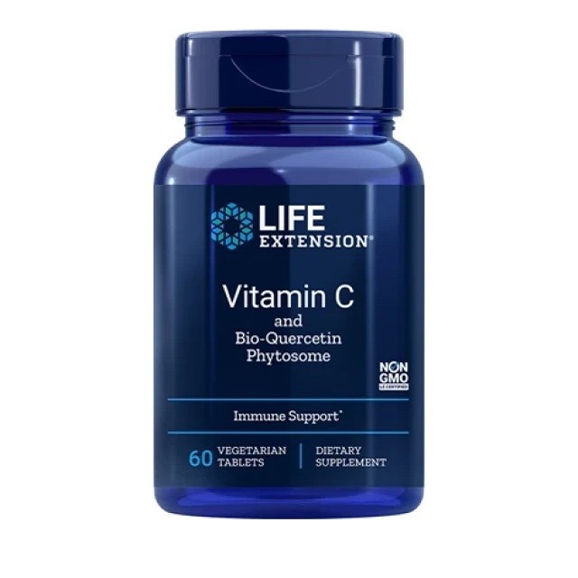 Life Extension Vitamin C & Bio Quercetin Phytosome Συμπλήρωμα Διατροφής Για Την Ενίσχηση Του Ανοσοποιητικού, 60 ταμπλέτες
