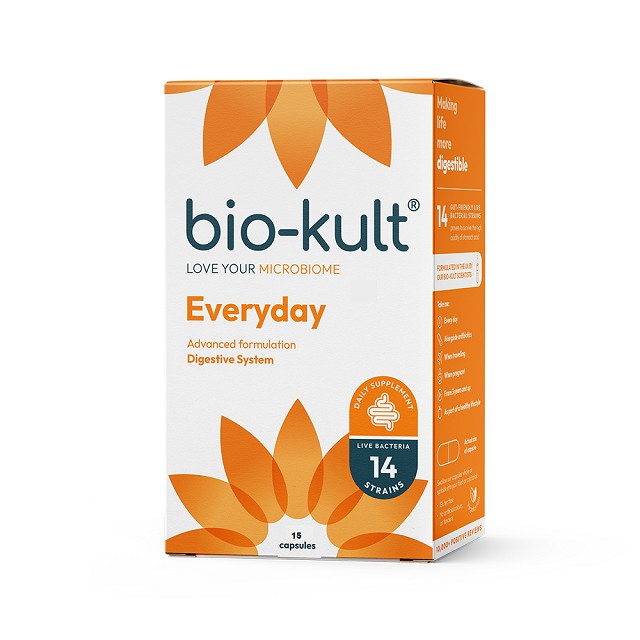 BIO-KULT Everyday Advanced Προηγμένη Φόρμουλα Προβιοτικών Με 14 Στελέχη Φιλικών Βακτηρίων Για Ενίσχυση Του Γαστρεντερικού Συστήματος, 15 Κάψουλες