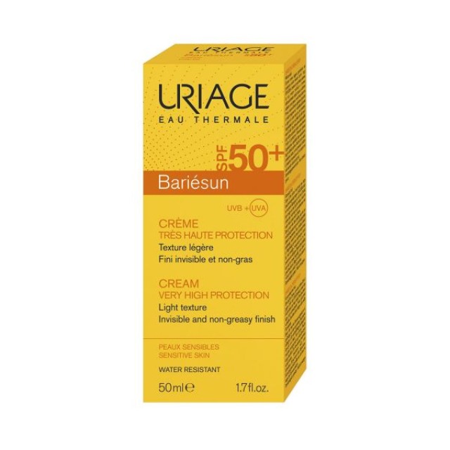 URIAGE Bariesun Creme SPF 50+Αντιηλιακή Κρέμα Προσώπου, 50ml