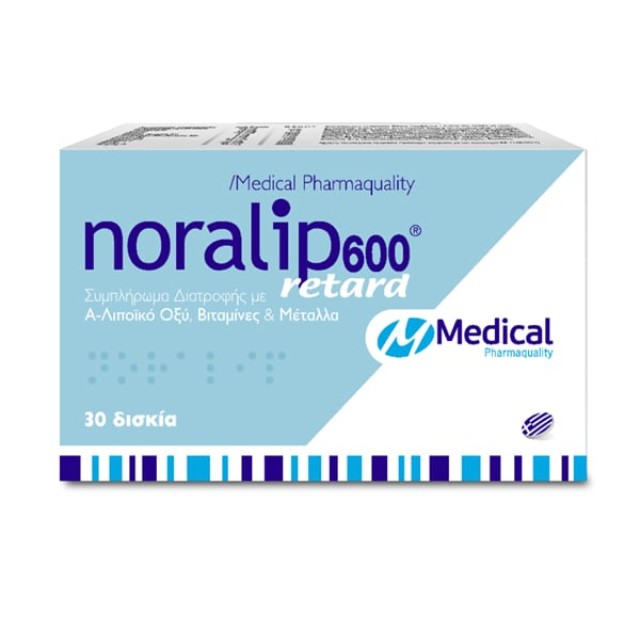 Medical Pharmaquality Noralip 600 Retard 30 Δισκία