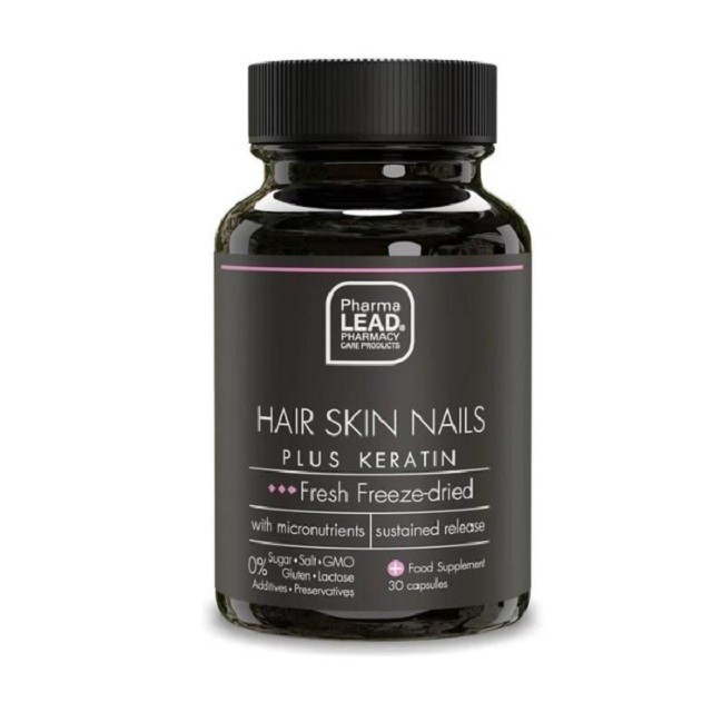 PharmaLead Black Range Hair Skin Nails Plus Keratin Συμπλήρωμα Διατροφής Για Την Υγεία Μαλλιών & Νυχιών, 30 Φυτικές Κάψουλες