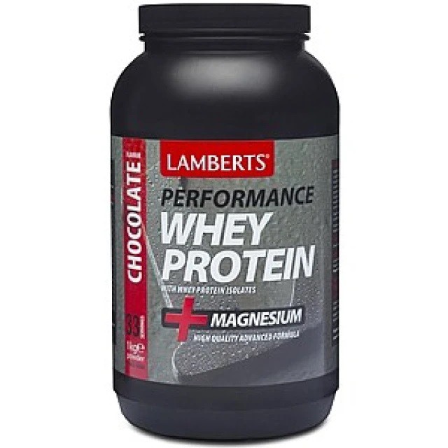 Lamberts Performance Whey Protein & Magnesium Συμπλήρωμα Διατροφής Με Μαγνήσιο & Σοκολάτα 1000gr