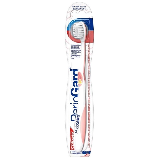 Colgate PerioGard Extra Soft Toothbrush Πολύ Μαλακή Οδοντόβουρτσα Ιδανική Για Την Προστασία Των Ούλων, Πορτοκαλί, 1τμχ