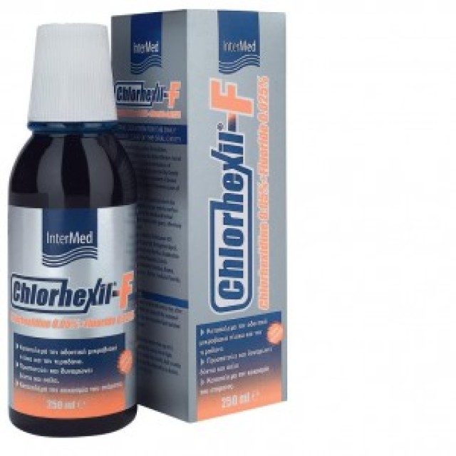 INTERMED Chlorhexil-F Mouthwash Στοματικό Διάλυμα, 250 ml