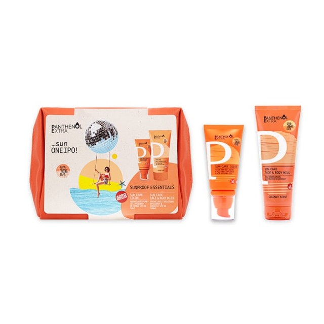Panthenol Extra Πακέτο Sun Care Color Face Cream-Gel SPF30 50ml & Sun Care Face & Body Milk SPF30 100ml + Δώρο Νεσεσέρ