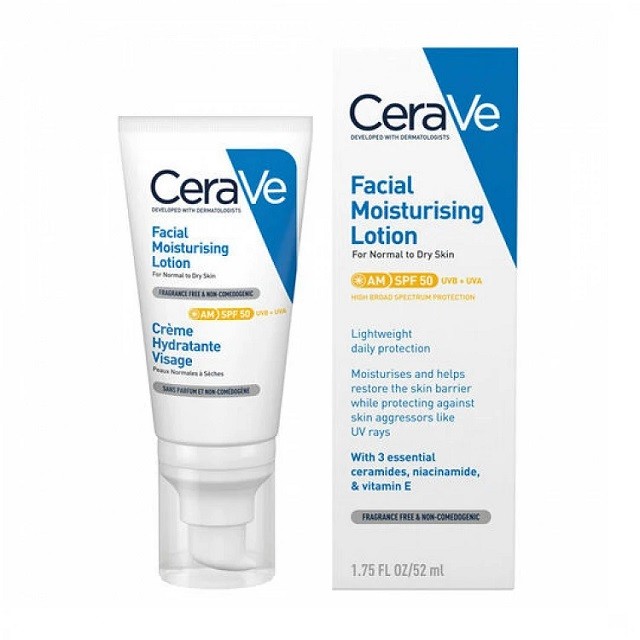 CeraVe Facial Moisturizing Lotion SPF50 Ενυδατική Κρέμα Προσώπου, 52ml