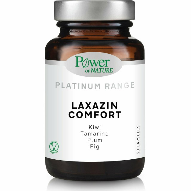 POWER HEALTH Platinum Range Laxazin Comfort, για τη Δυσκοιλιότητα 20caps