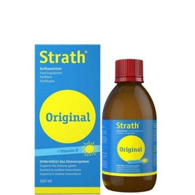 Strath Original + Vitamin D Συμπλήρωμα Διατροφής Για Την Ενίσχυση Του Ανοσοποιητικού, 250ml