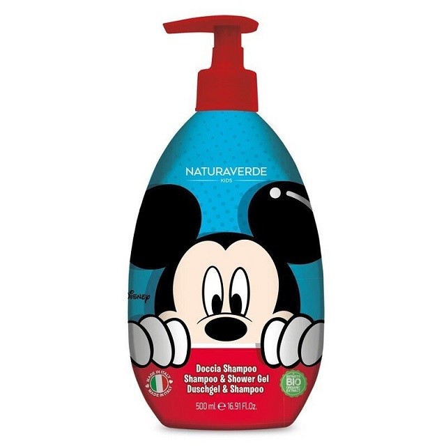 Naturaverde Kids Mickey Shampoo & Shower Gel Παιδικό Αφρόλουτρο & Σαμπουάν 500ml