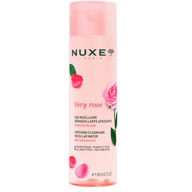 Nuxe Very Rose Soothing Cleansing Micellar Water Μικυλλιακό Νερό Καθαρισμού για Πρόσωπο & Μάτια 200ml