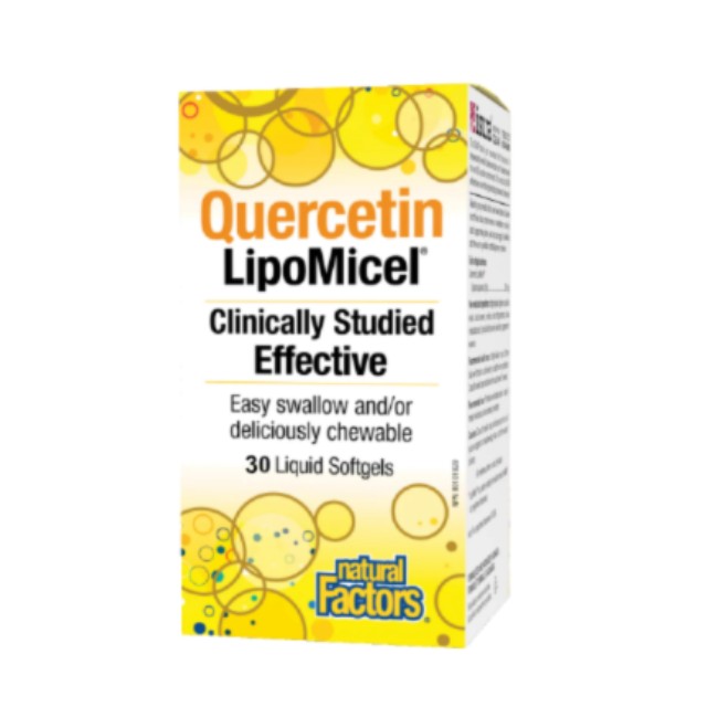 Natural Factors Quercetin LipoMicel 30 Liquid Softgels