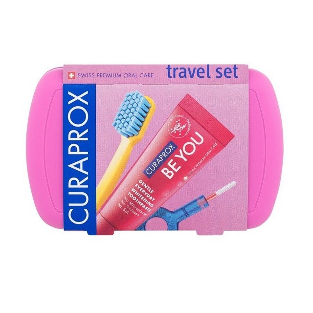 Curaprox Be You Travel Set Πακέτο Στοματικής Υγιεινής Σε Ροζ Χρώμα, 1 Τεμάχιο