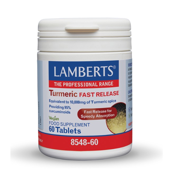 Lamberts Turmeric Fast Release 200mg 60 Ταμπλέτες 8548-60