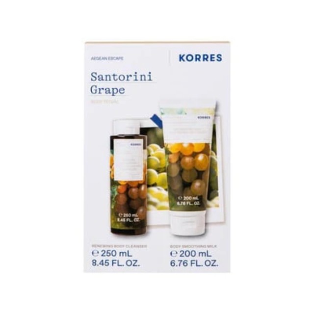Korres Πακέτο Santorini Grape Αφρόλουτρο 250ml & Eνυδατικό Γαλάκτωμα Σώματος 200ml
