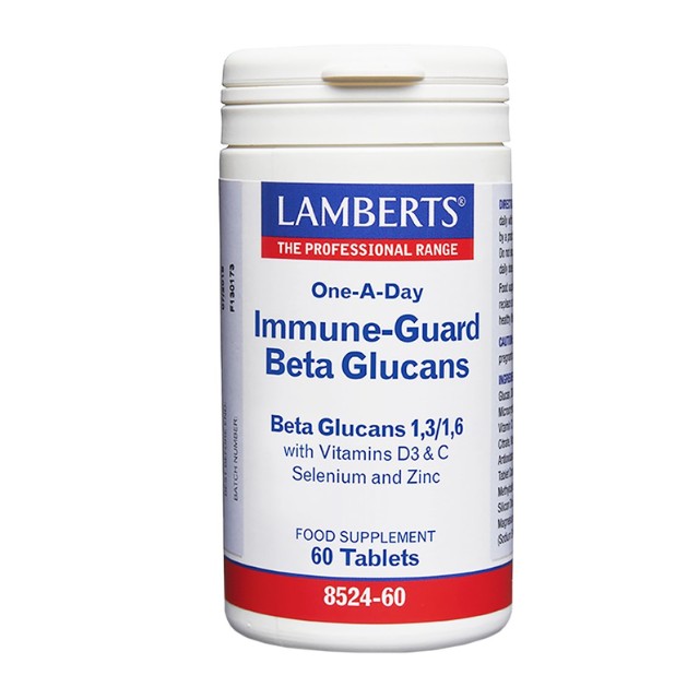 Lamberts Immune- Guard Beta Glucans Complex 60 Ταμπλέτες 8524-60