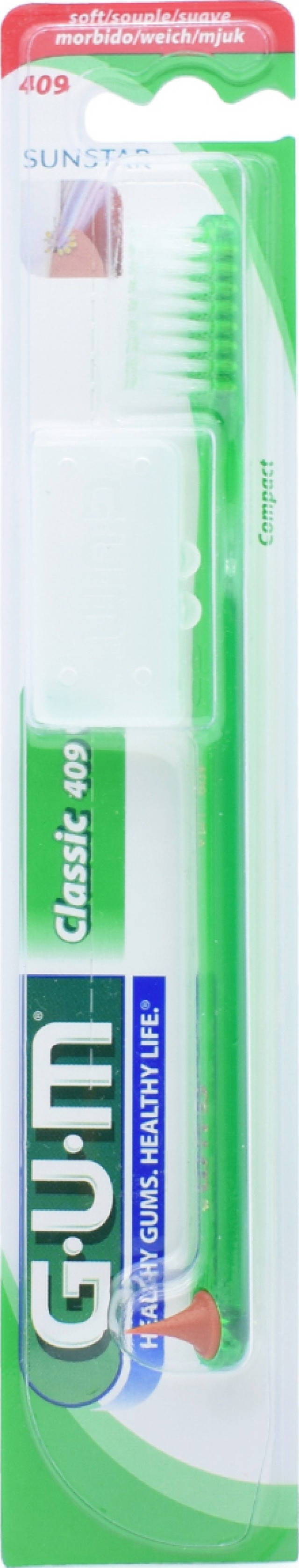 GUM Classic Compact 409 Soft Οδοντόβουρτσα, 1τχμ